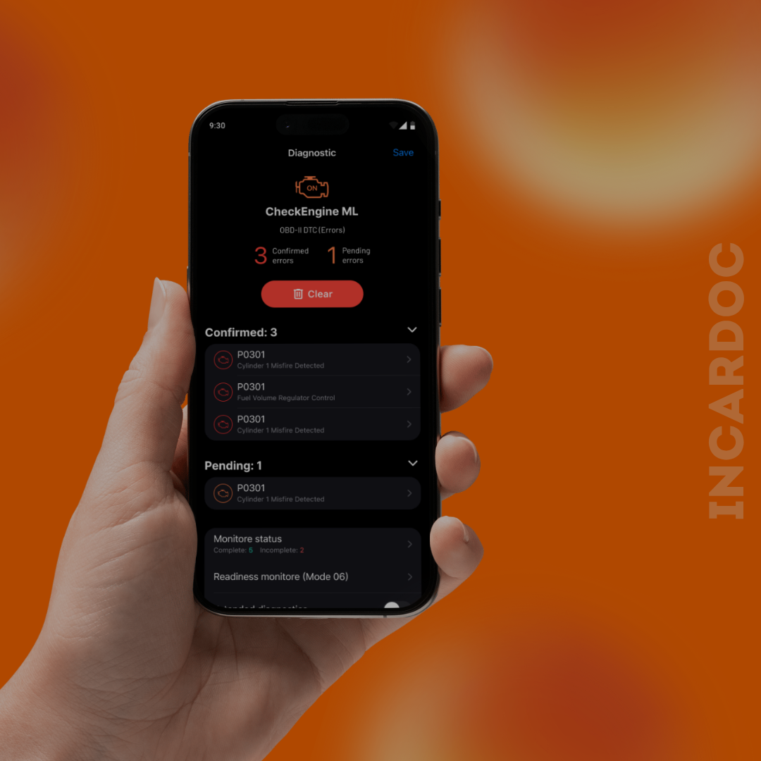The extensive functionality of the inCarDoc application for the ...